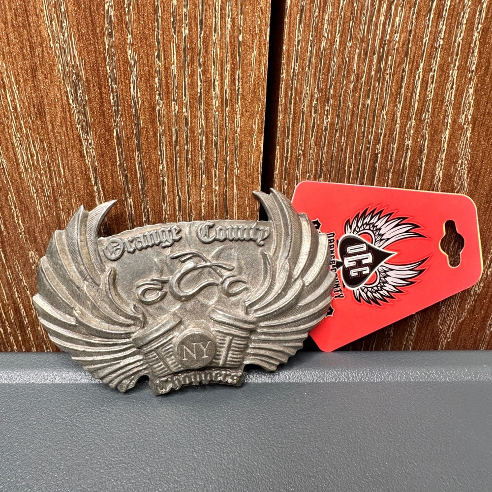 Orange County Choppers OCC Belt Buckle 2004 Limited Edition NY Winged V-Twin New